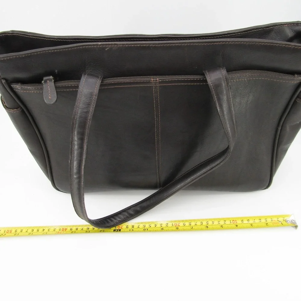 Santa Fe Dilana Briefcase Men's Leather Laptop Vintage Distress Dark brown